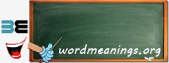 WordMeaning blackboard for d